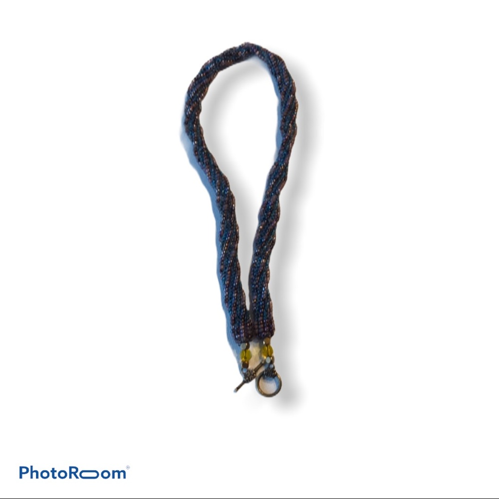 Blue Purple Necklace 17”